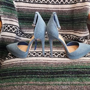 Shoedazzle Blue 8.5 heels